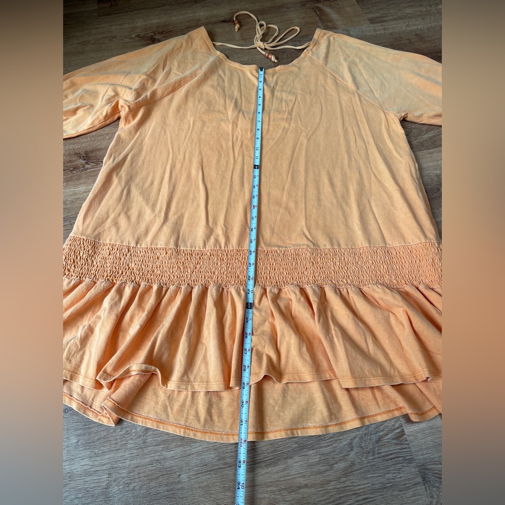 Free People Beach open back babydoll dress MEDIUM boho‎ oversized pockets - Picture 15 of 15